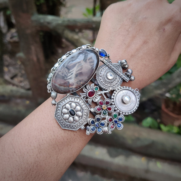 Silver Plated Handmade Bracelet Model - 17