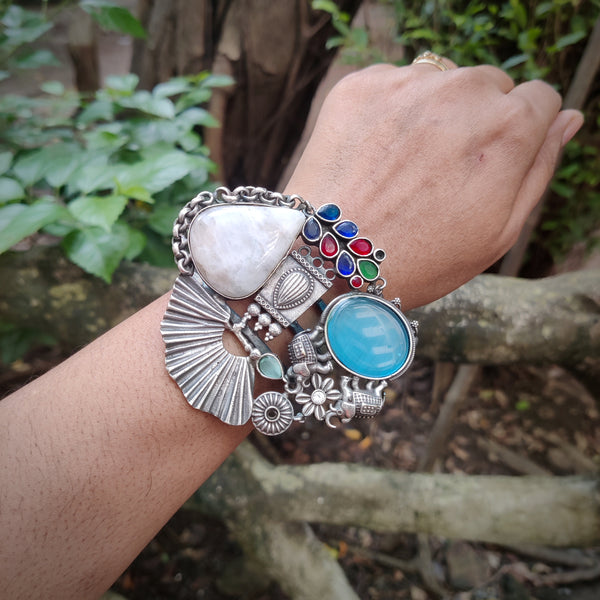 Silver Plated Handmade Bracelet Model - 12