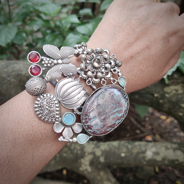 Silver Plated Handmade Bracelet Model - 13