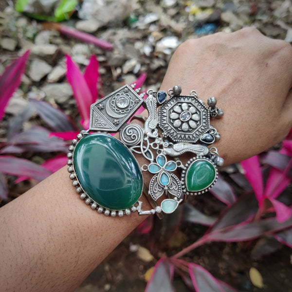 Silver Plated Handmade Bracelet Model - 14