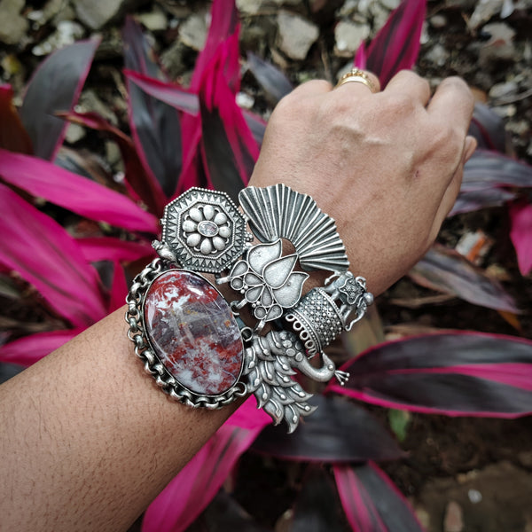 Silver Plated Handmade Bracelet Model - 4