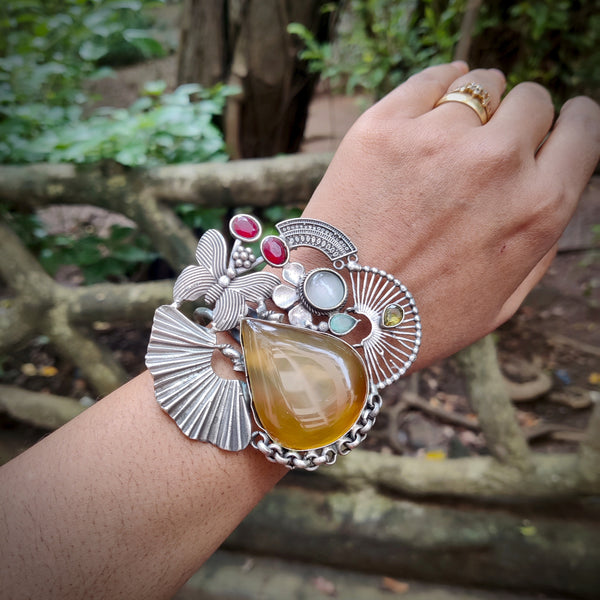 Silver Plated Handmade Bracelet Model - 9