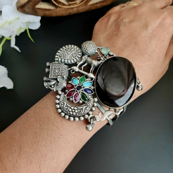Silver Plated Handmade Bracelet Model - 21