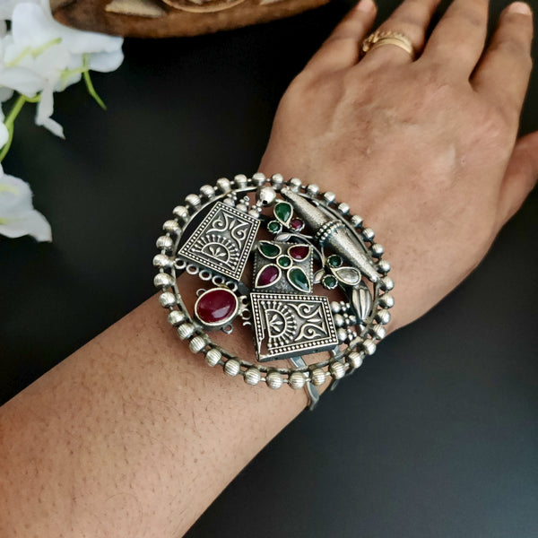 Silver Plated Handmade Bracelet Model - 11