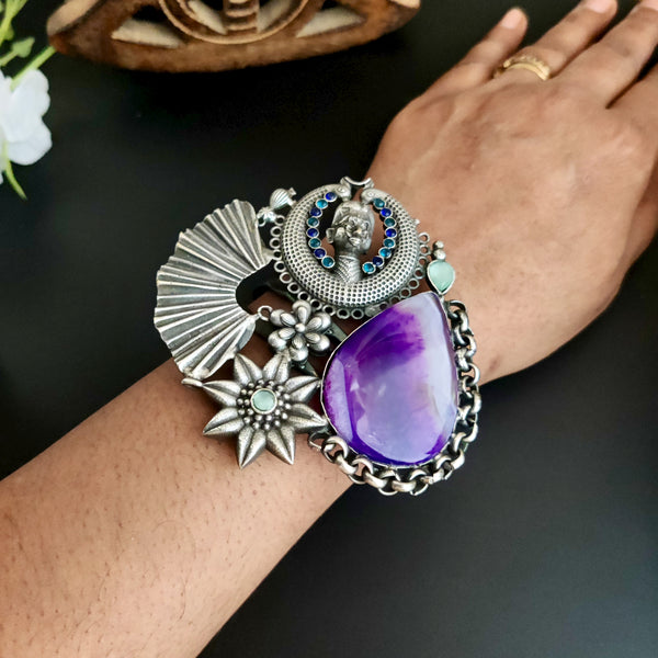Silver Plated Handmade Bracelet Model - 16