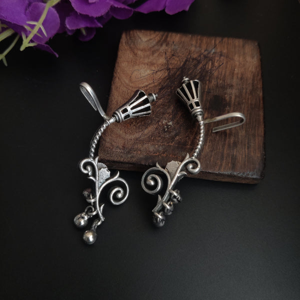"Anjana" Silver Look Alike Oxidised Earcuff