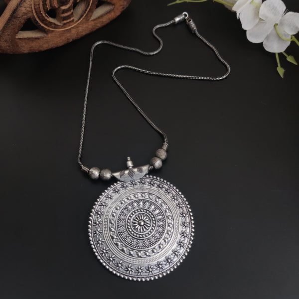 Tanu" Oxidised long Necklace