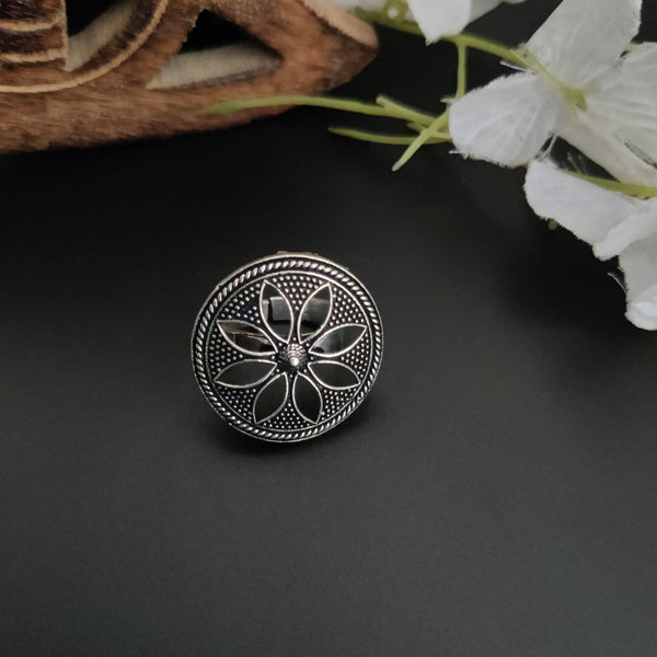 "Shailee" Adjustable Oxidized Silver Brass Rings