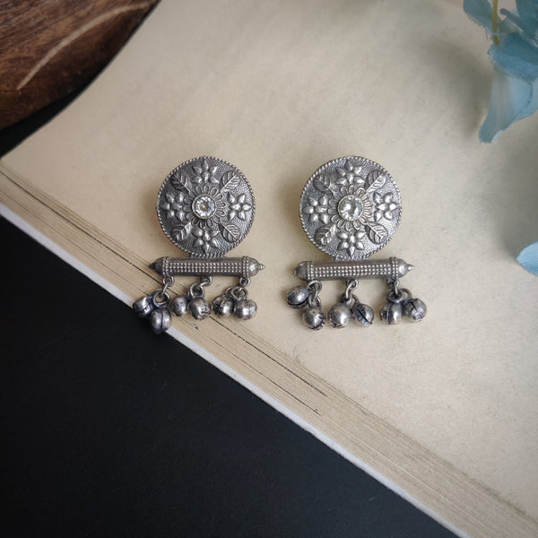 "Anushka" Silver Look Alike Gunghroo Earrings