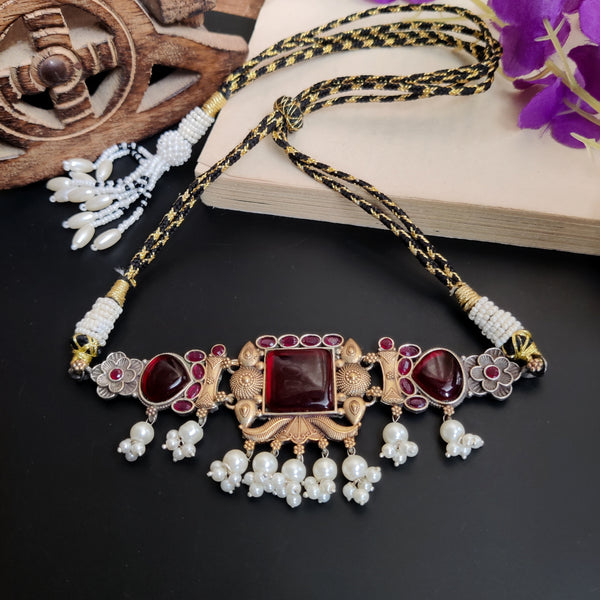 "Raha" Dual Tone Necklace
