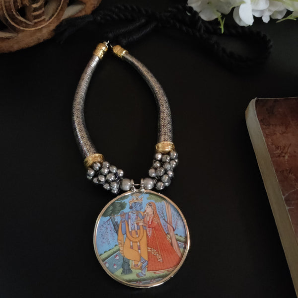 Beautiful Designer Painting Hasli Neckpiece
