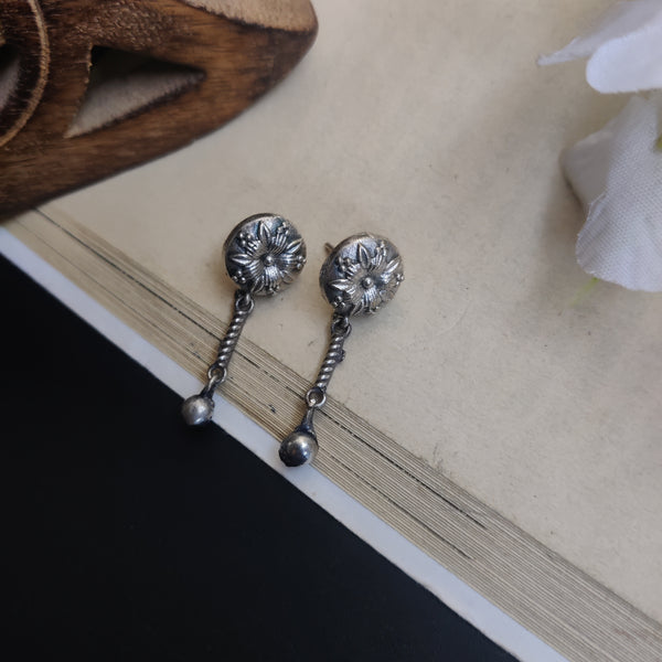 "Pushpa" Silver Look Alike Oxidized earrings