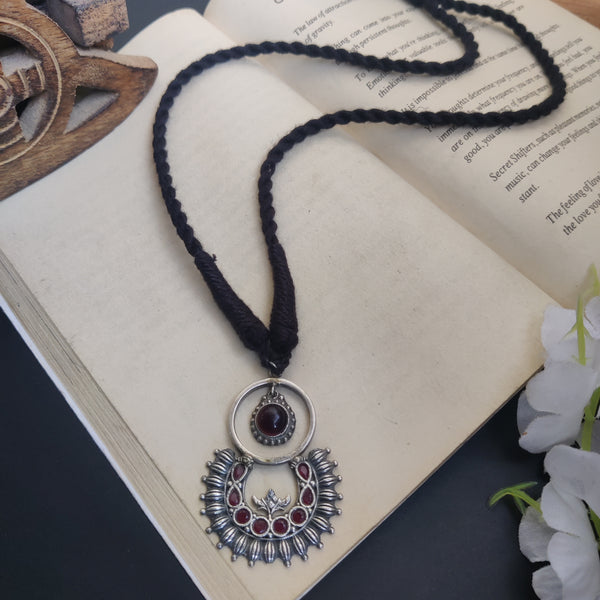 Antique Silver plated tassel necklace