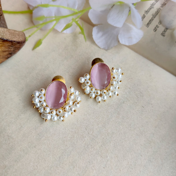 Pearl Golden Ear Studs