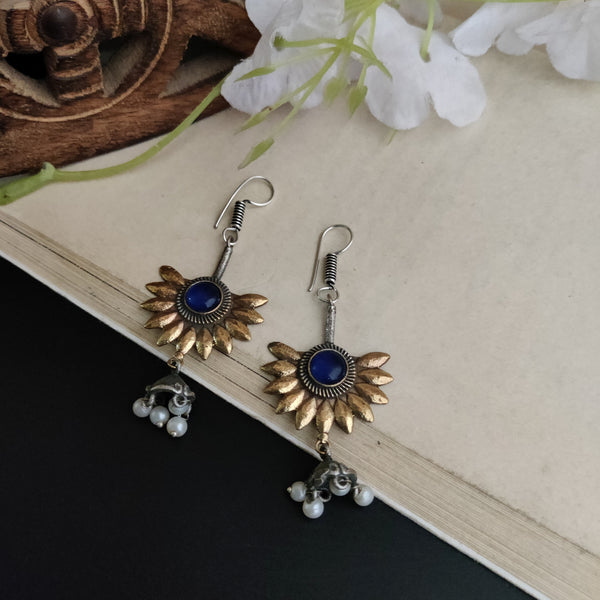 Light Weight Dual tone Hook Earrings