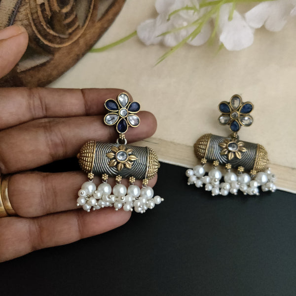 "Reema" Silver Look Alike Earrings