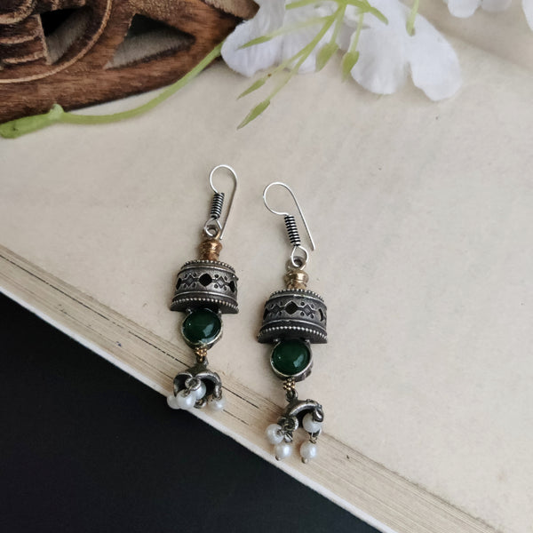 "Avaani" Dual tone Pearl Jhumka