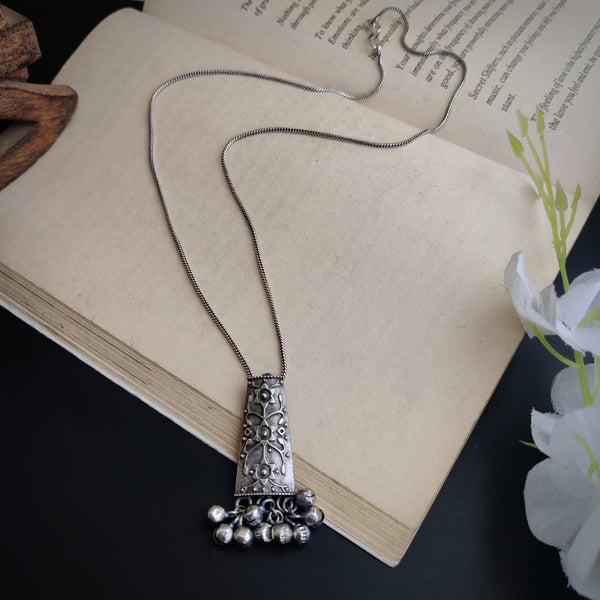 "Adhya" Oxidized Daily wear chain pendant