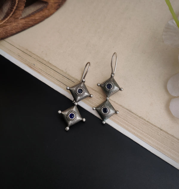 "Sakshi" Silver Look Alike Hook Earrings