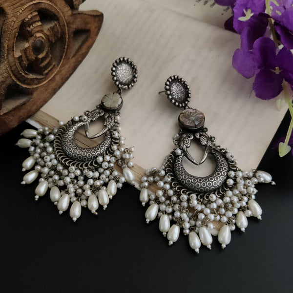 "Alankara" Silver Look Alike Earrings