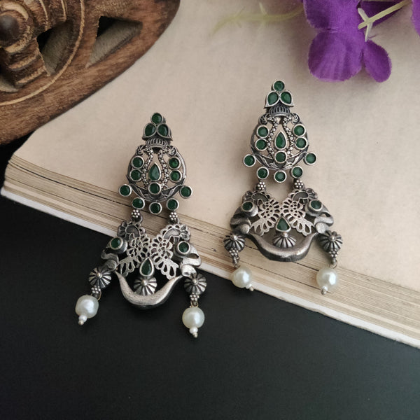 "Bhavika" Silver Look Alike Earrings