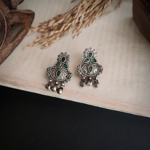 "Morni" Silver Look Alike Earrings