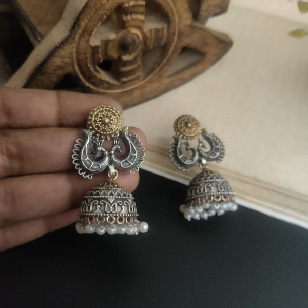 "Sanjana" Dual Tone Oxidized Dual tone Jhumka