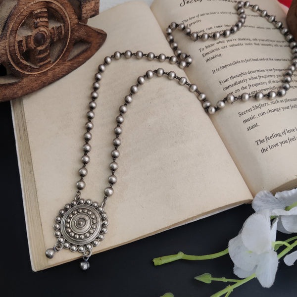 “Namrata” Oxidised Chain Pendant