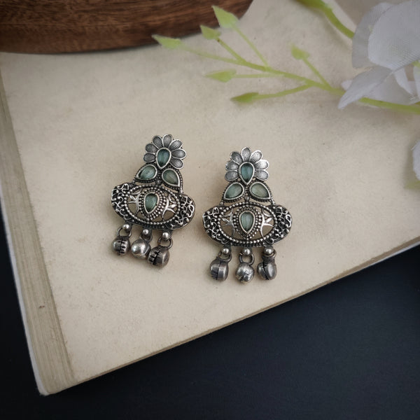 "Dhiya" Silver Look Alike Earrings