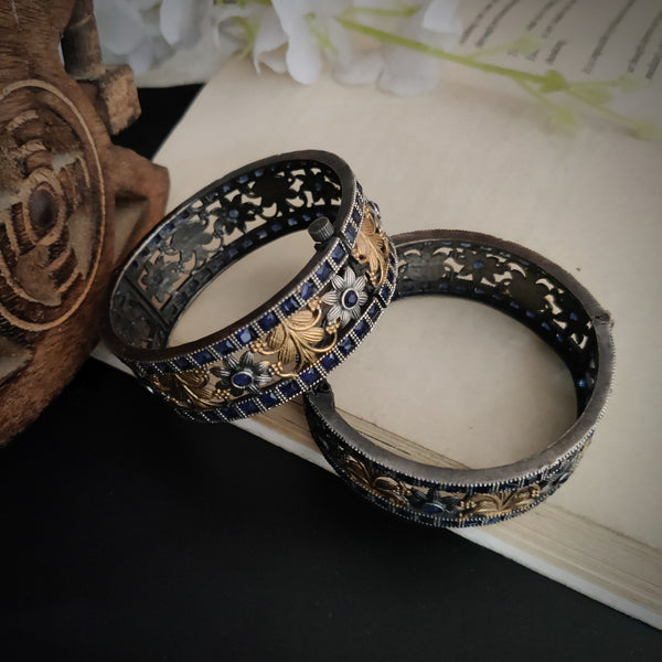 Silver PlatedTraditional Openable Kadas for Elegant Style Model - 4