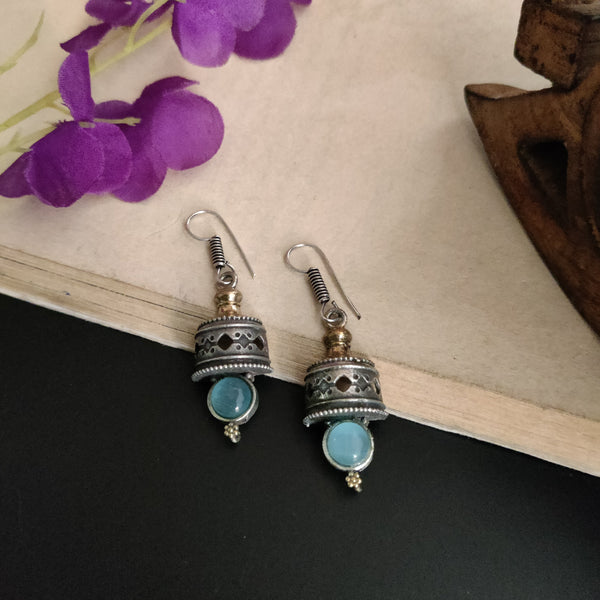 "Riddhima" Silver Look Alike Dual Tone Earrings