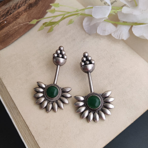 "Mrinal" Silver Look Alike Stone Earrings