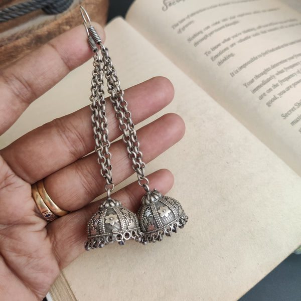 Bollywood Inspired Oxidized long statement Jhumka