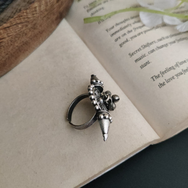 Adjustable Silver lookalike Ring