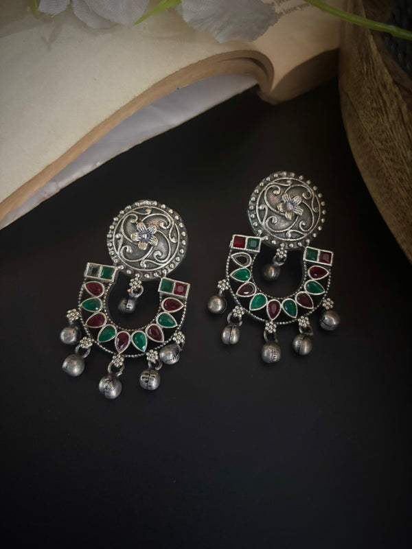 "Sonali" Silver Look Alike Earrings