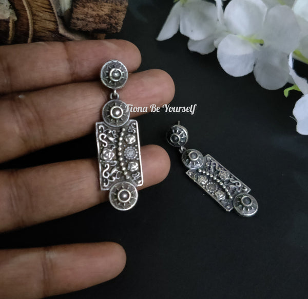 "Keshavi" Oxidized Earrings